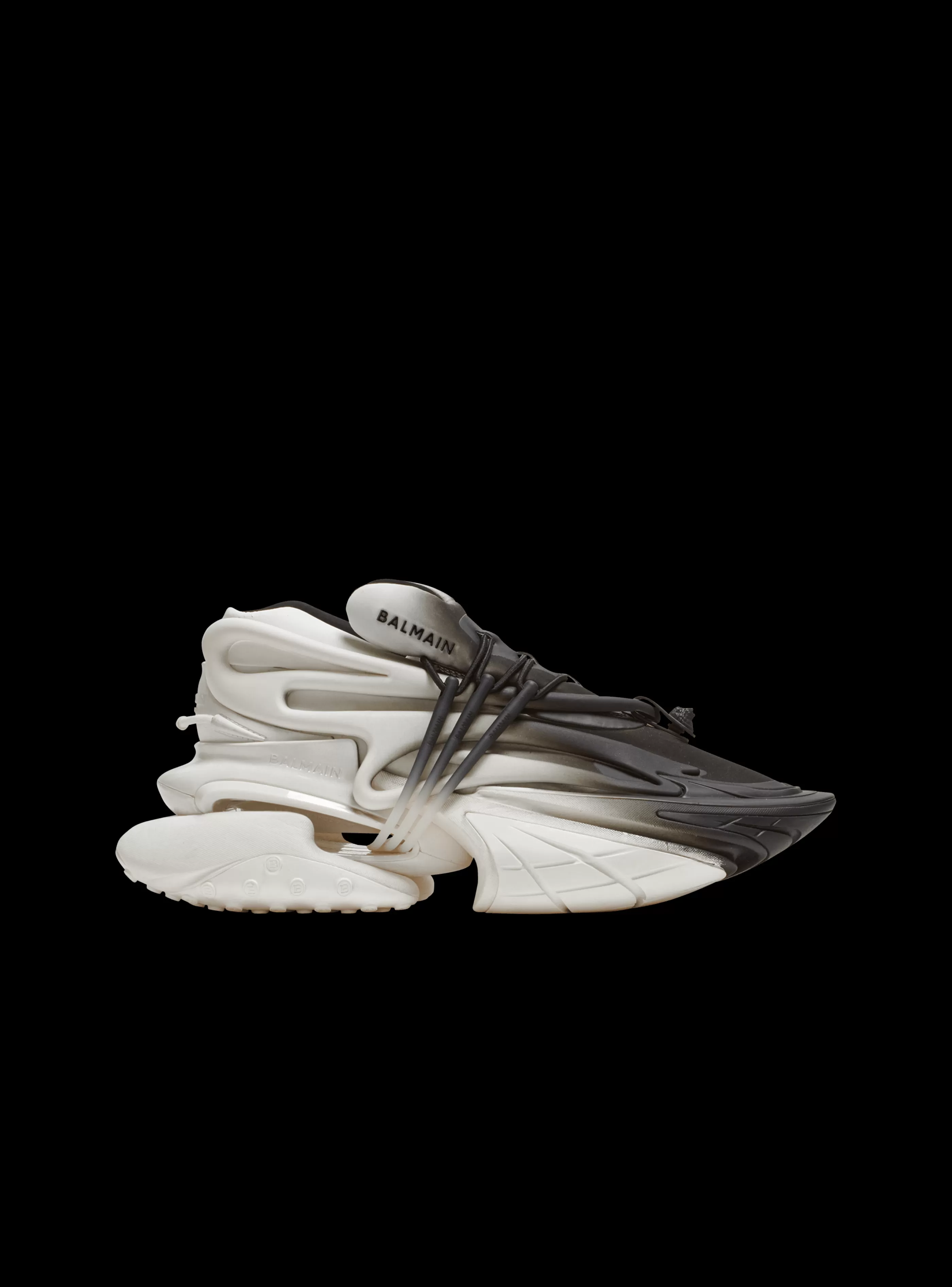 Balmain Unicorn-Unicorn Low-top Trainers In Neoprene And Leather white