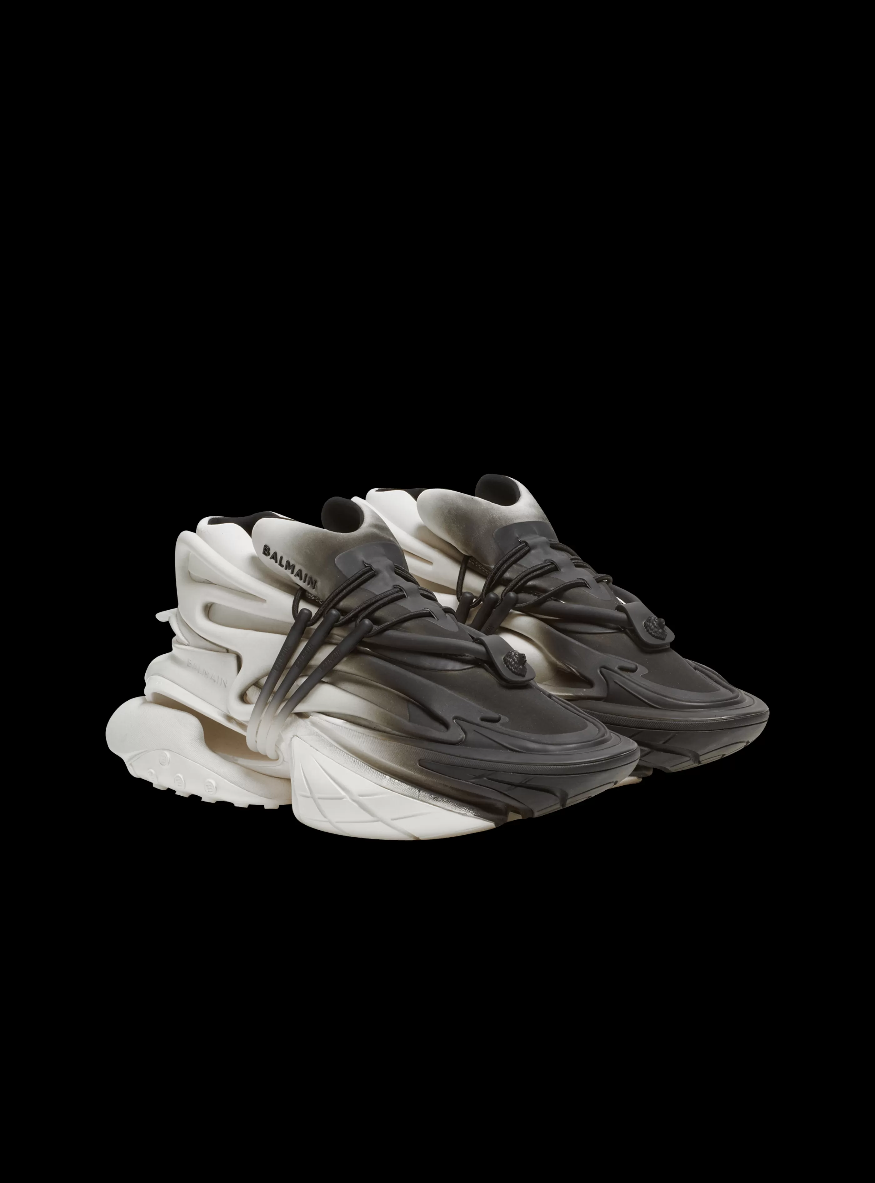 Balmain Unicorn-Unicorn Low-top Trainers In Neoprene And Leather white