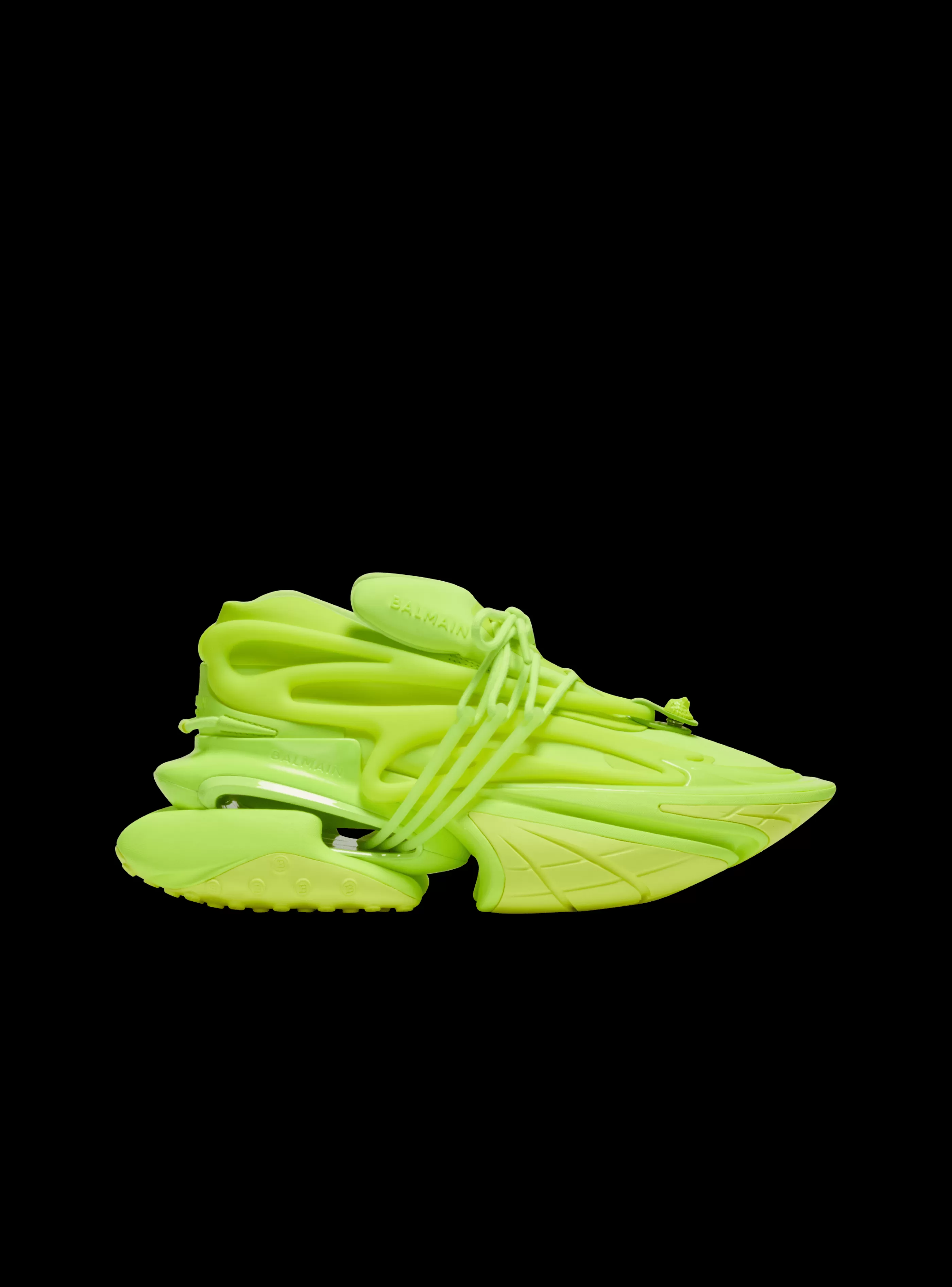 Balmain Unicorn-Unicorn Trainers In Neoprene And Rubberised Leather yellow