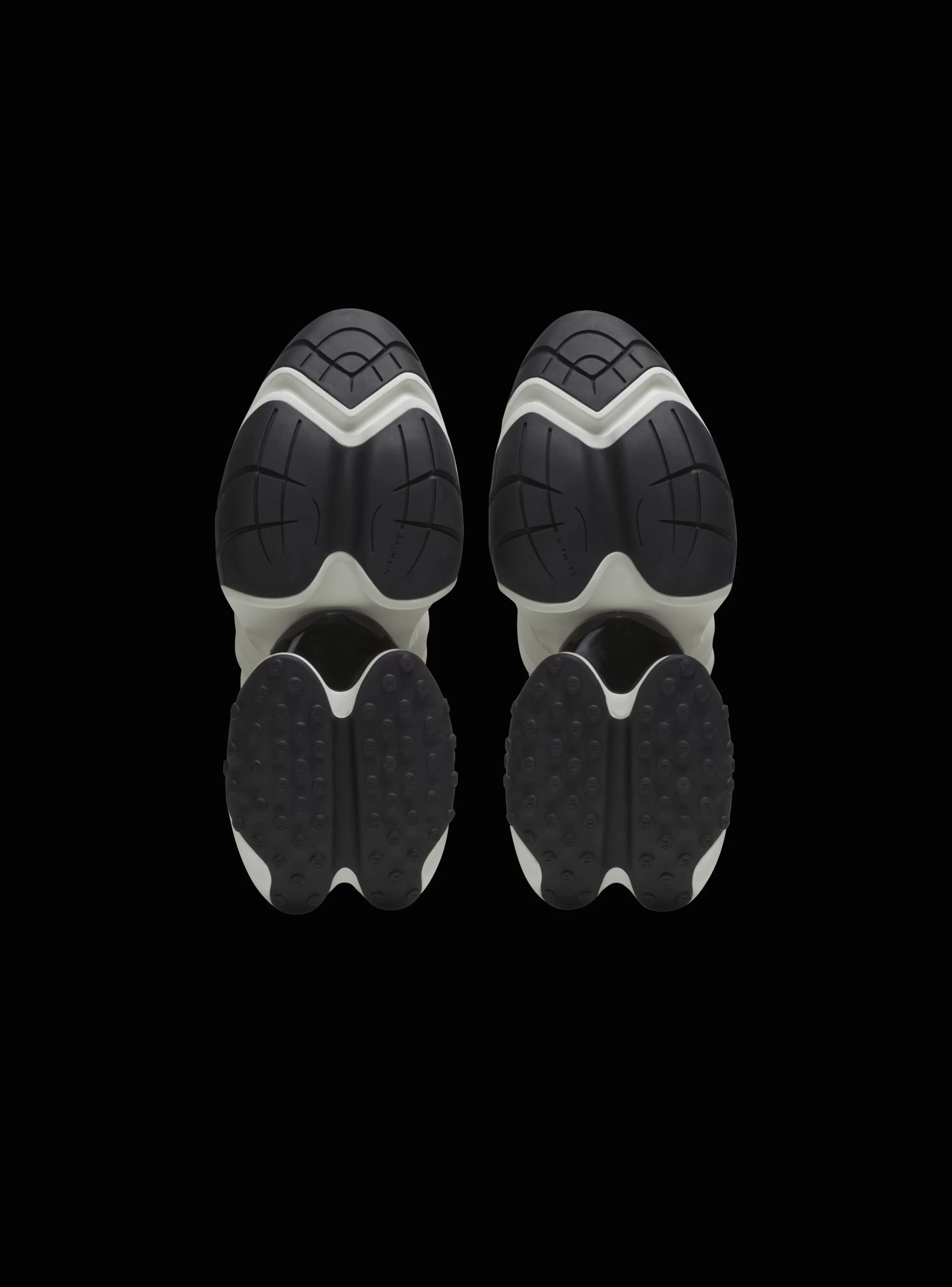 Balmain Unicorn-Unicorn Trainers In Two-tone Neoprene And Leather black
