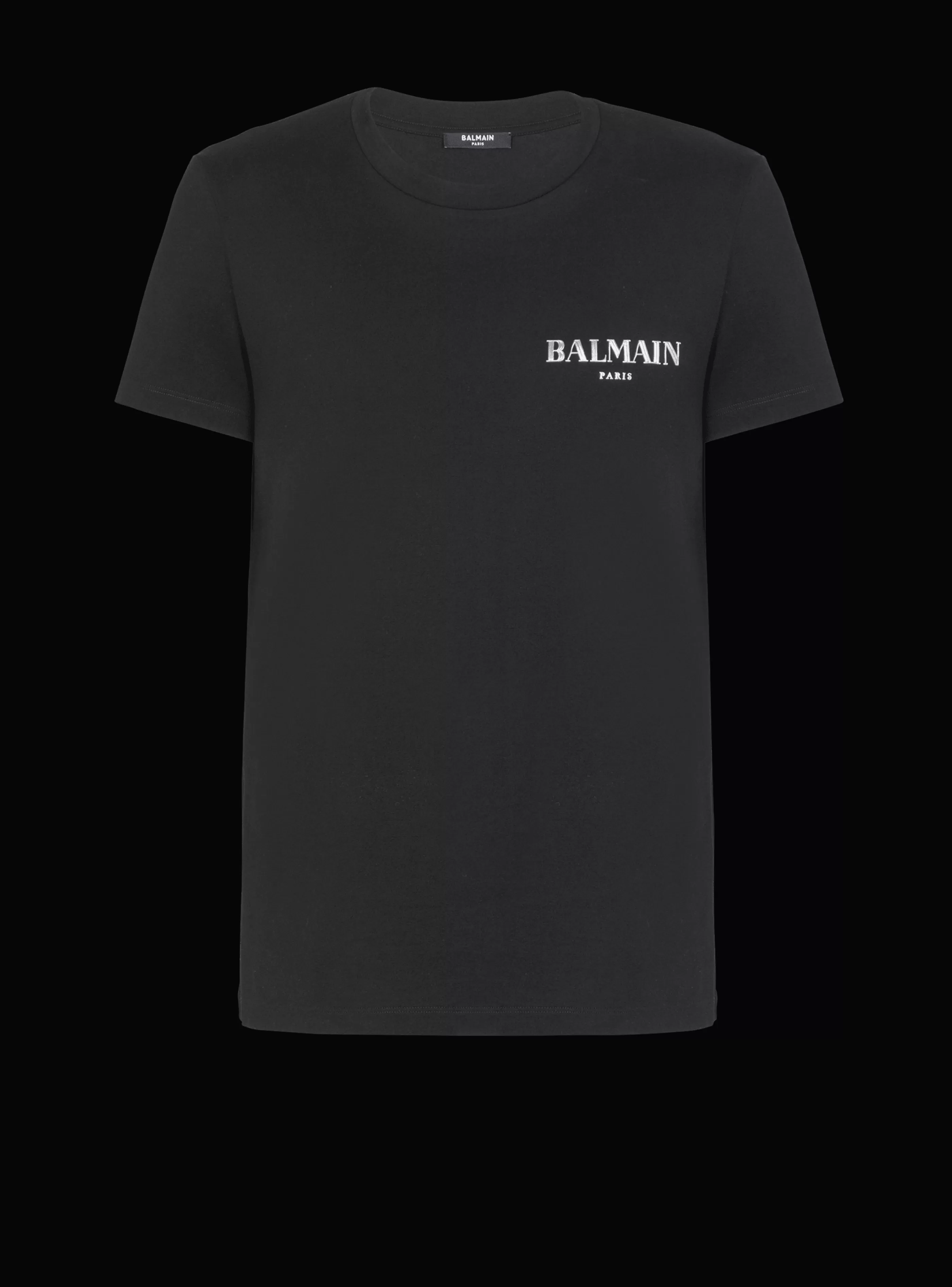 Balmain T-Shirts-Vintage Short-sleeved T-shirt black
