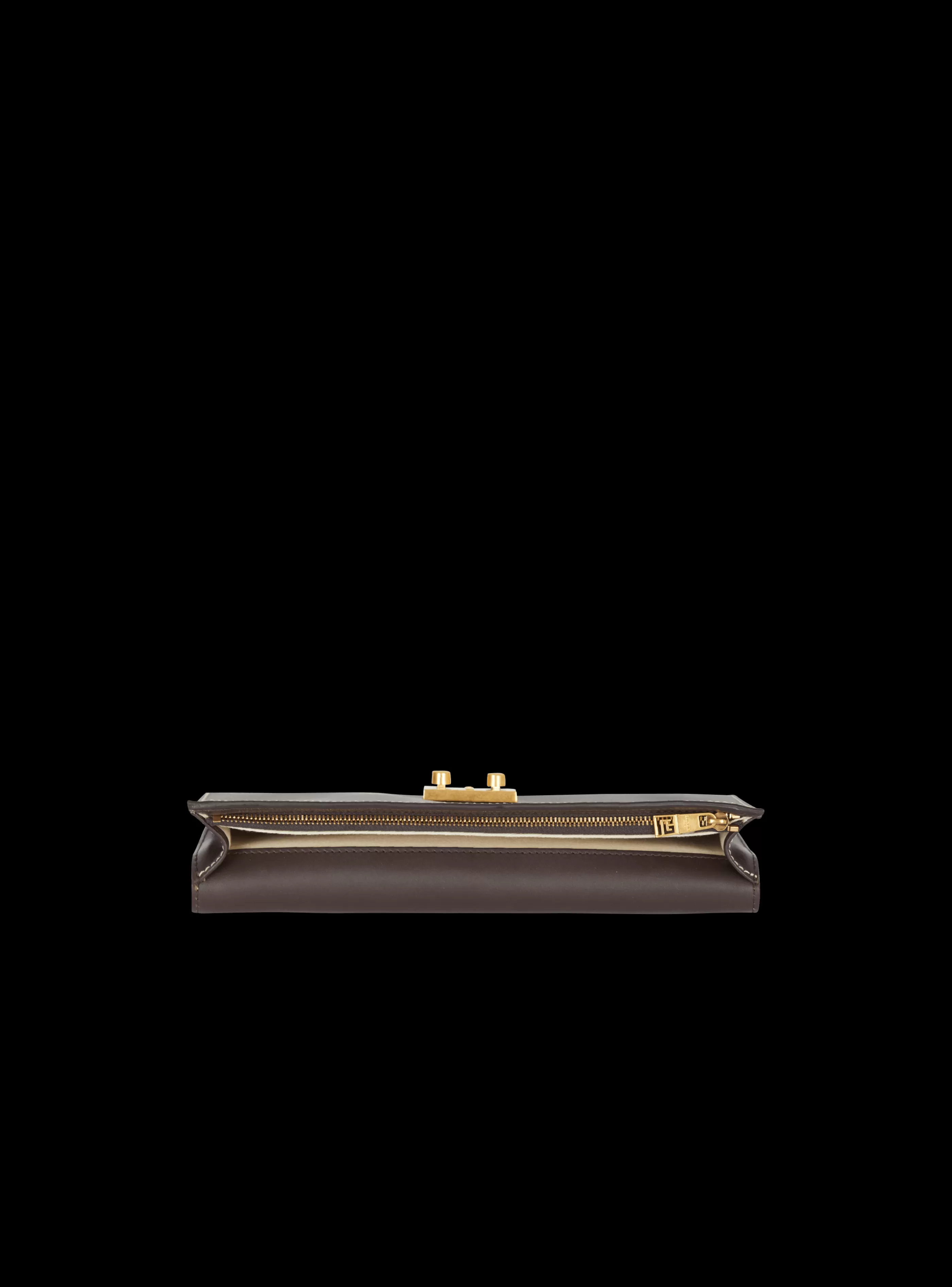 Balmain Pochette E Marsupi-Vintage Clutch Bag With Mini Monogram brown